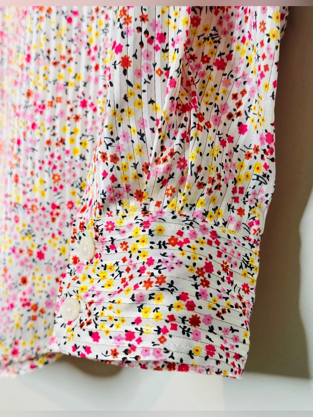 J.Crew Ruffle Field Day Floral Print Ivory Pink Blouse Shirt Top NWT